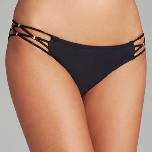 NWT Pilyq Midnight Braided Teeny Bikini Bottoms